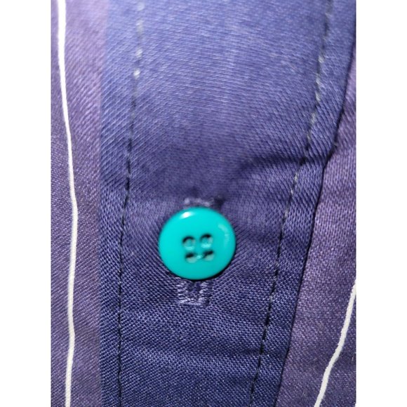 Vntg NOS Dakota Sunset Western Striped Long Steeve Button Up Shirt w/tags Medium - Picture 4 of 7